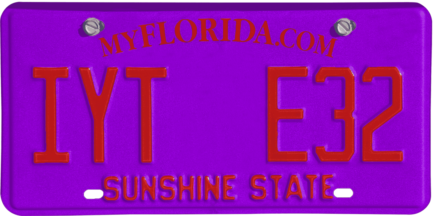 Florida License Plate Wrap Kit