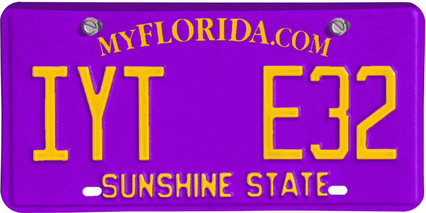 Florida License Plate Wrap Kit