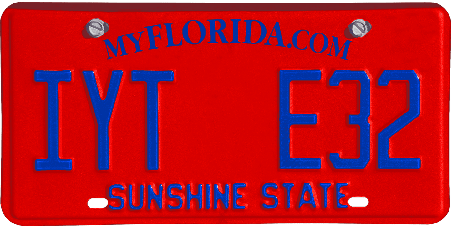 Florida License Plate Wrap Kit