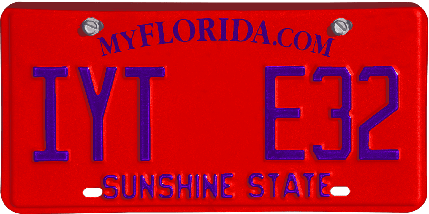 Florida License Plate Wrap Kit