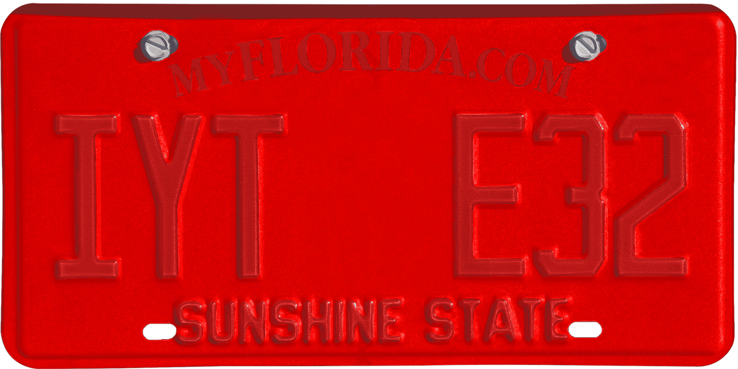 Florida License Plate Wrap Kit