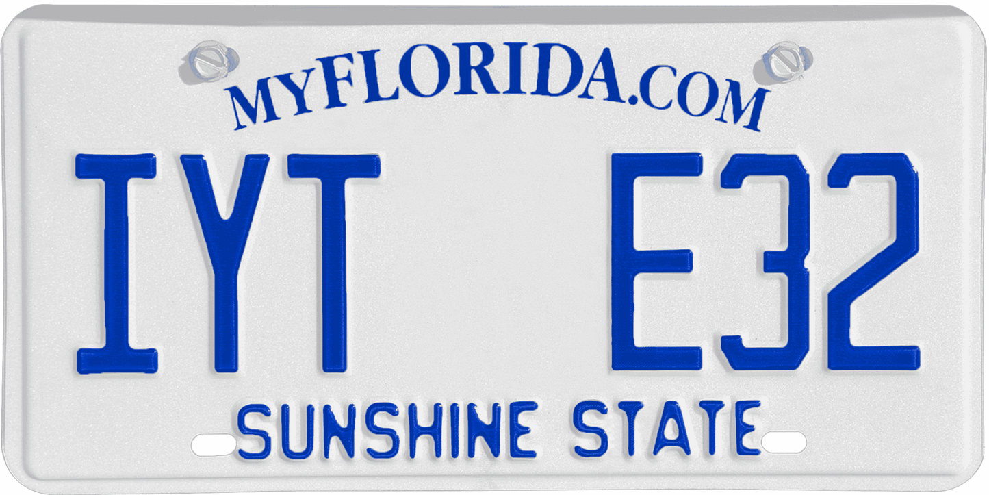 Florida License Plate Wrap Kit