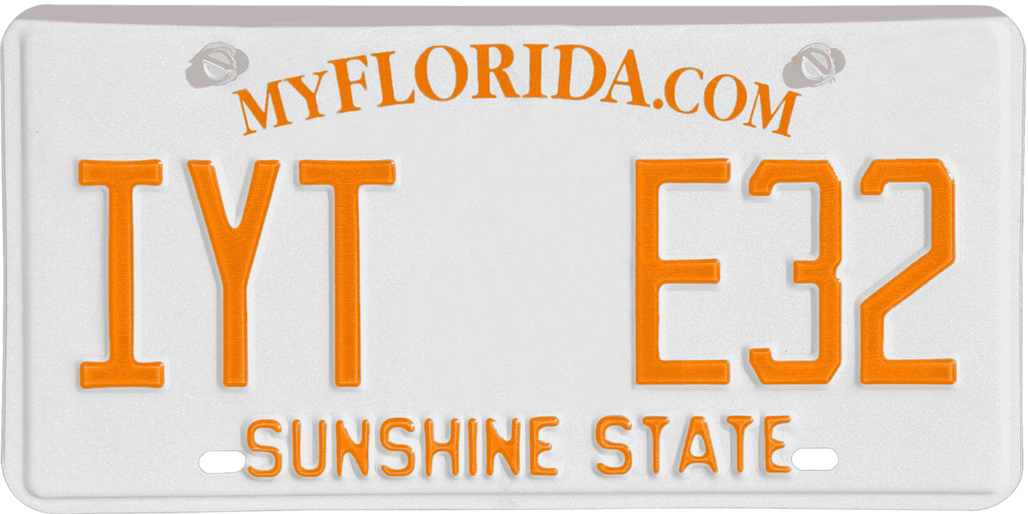 Florida License Plate Wrap Kit