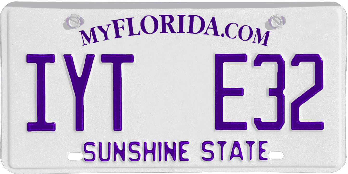 Florida License Plate Wrap Kit