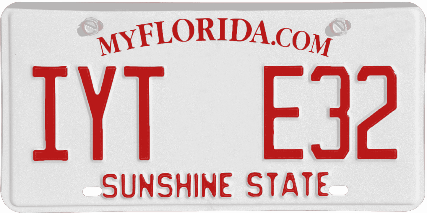 Florida License Plate Wrap Kit