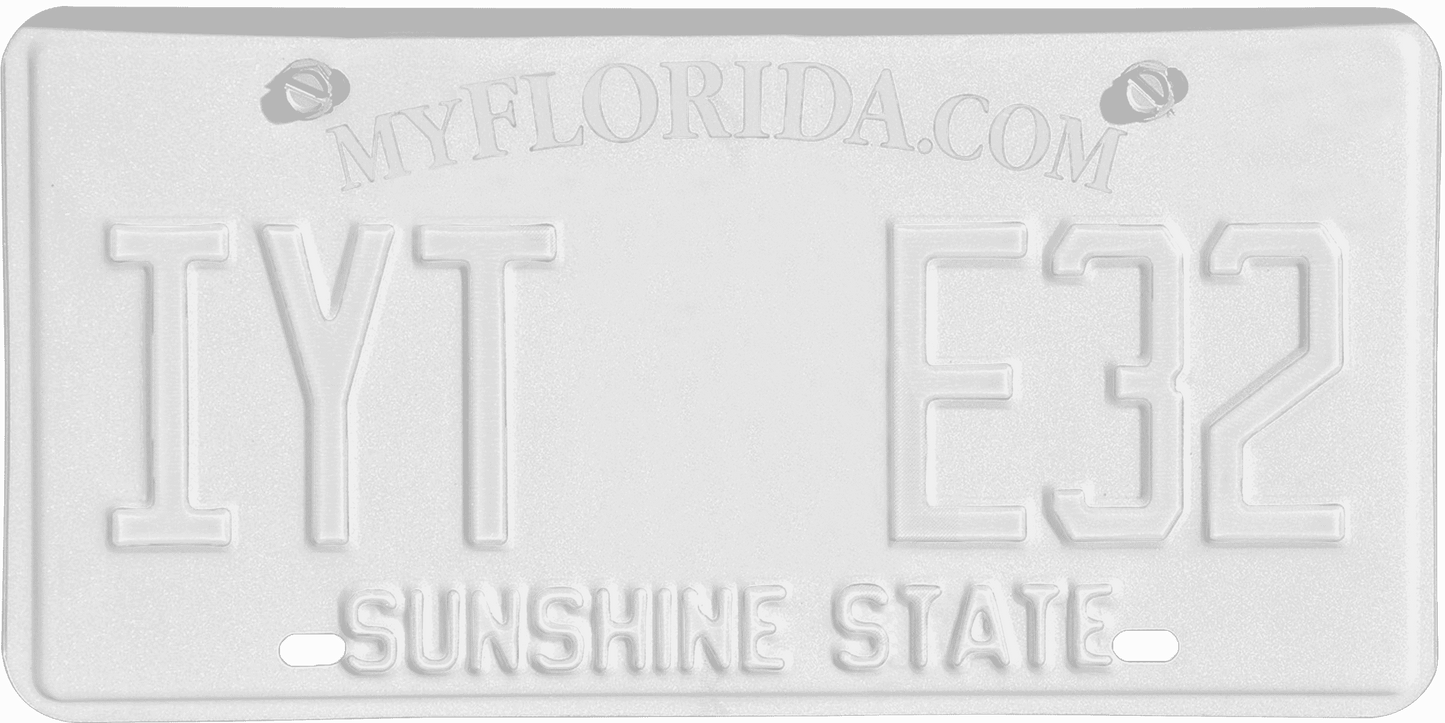 Florida License Plate Wrap Kit