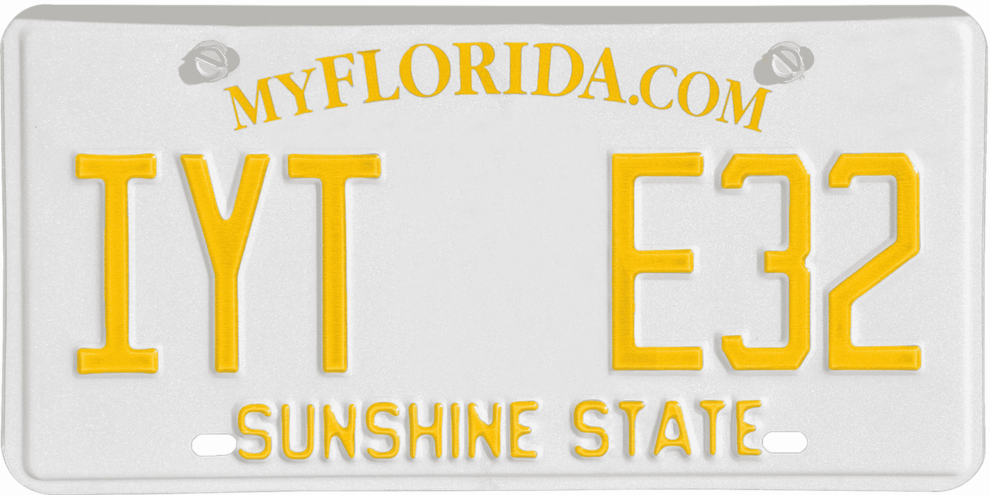 Florida License Plate Wrap Kit