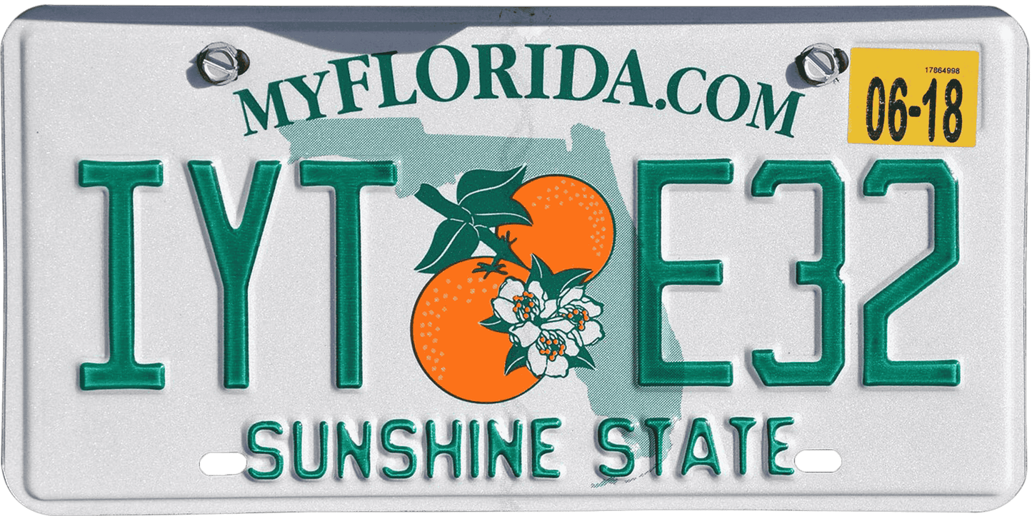 Florida License Plate Wrap Kit