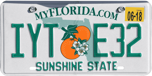 Florida License Plate Wrap Kit