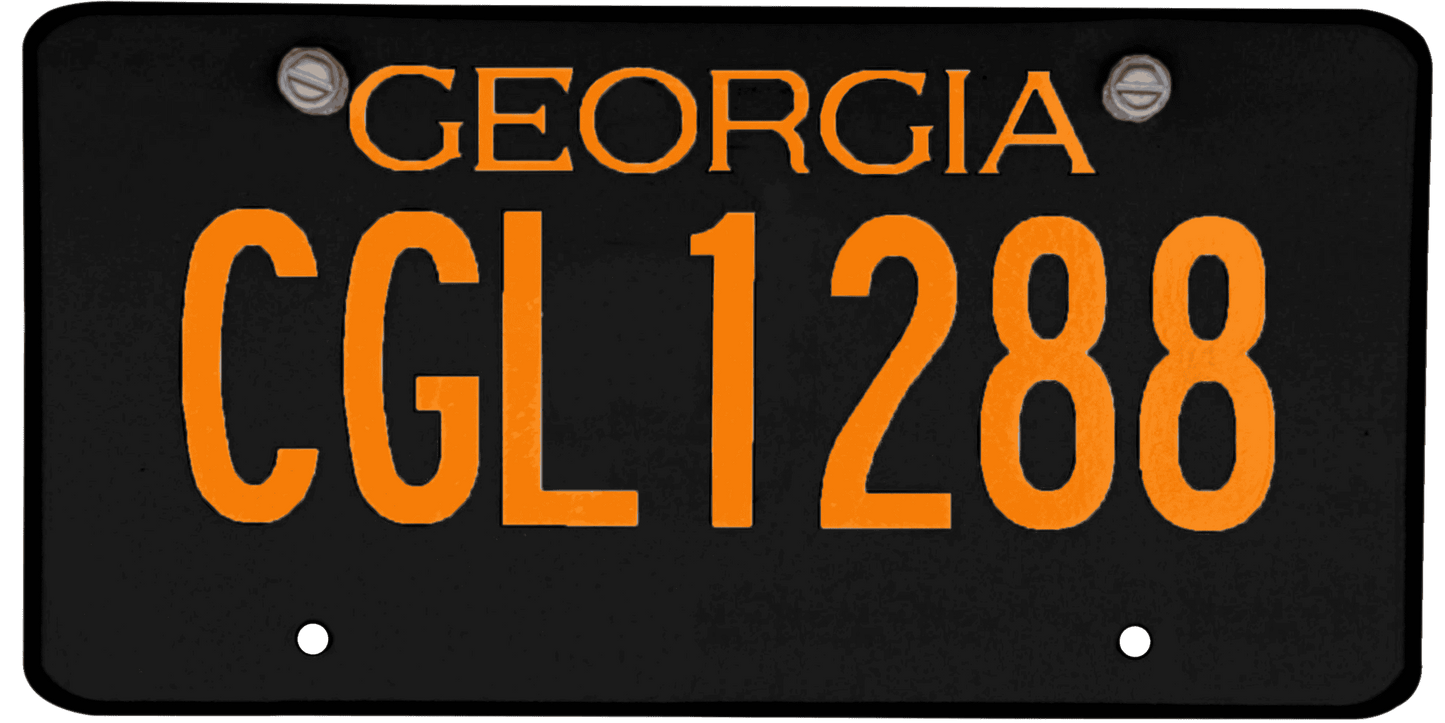 Georgia License Plate Wrap Kit