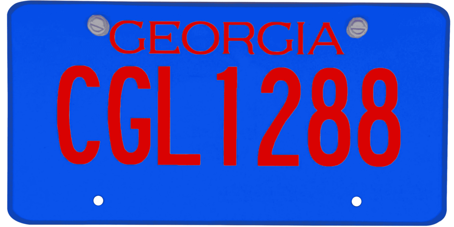 Georgia License Plate Wrap Kit