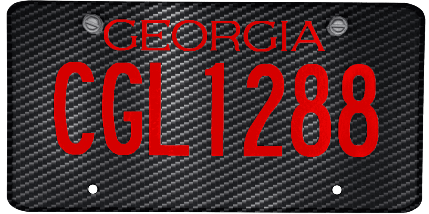 Georgia License Plate Wrap Kit