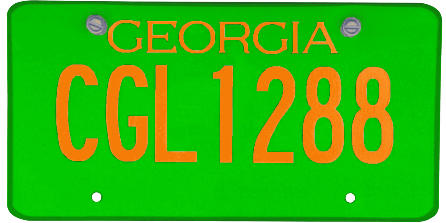 Georgia License Plate Wrap Kit