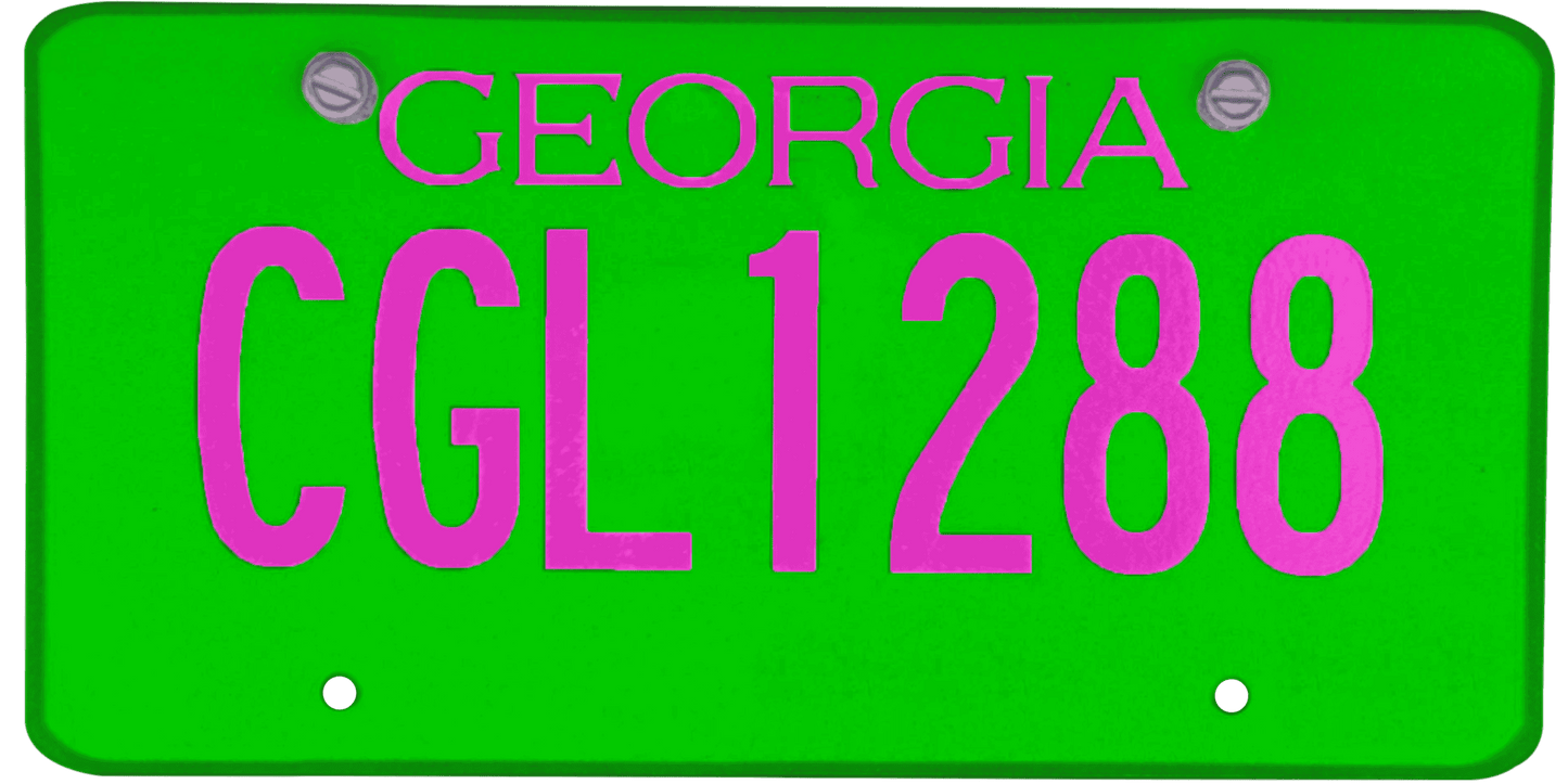 Georgia License Plate Wrap Kit