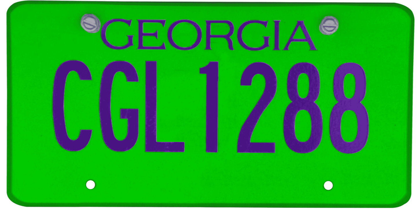 Georgia License Plate Wrap Kit