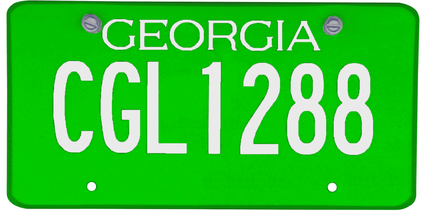 Georgia License Plate Wrap Kit