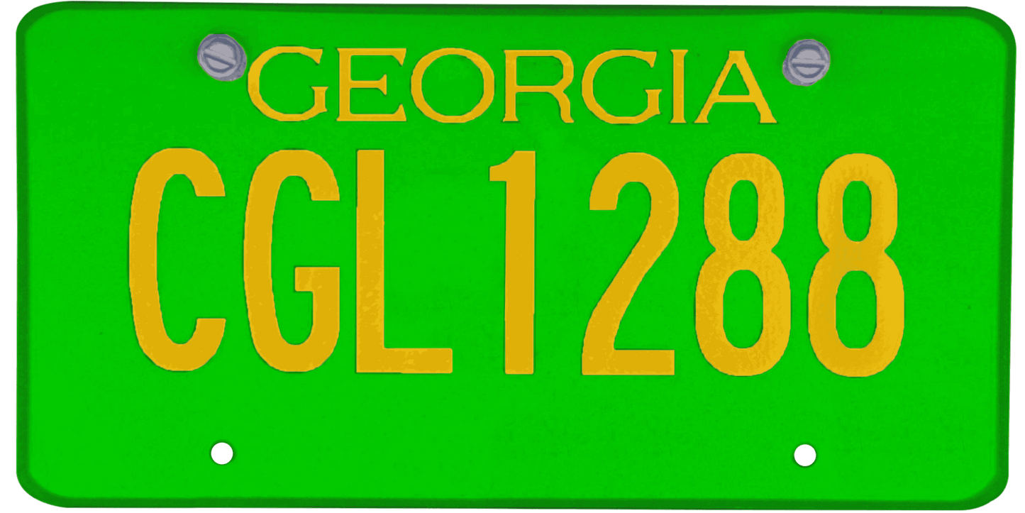 Georgia License Plate Wrap Kit