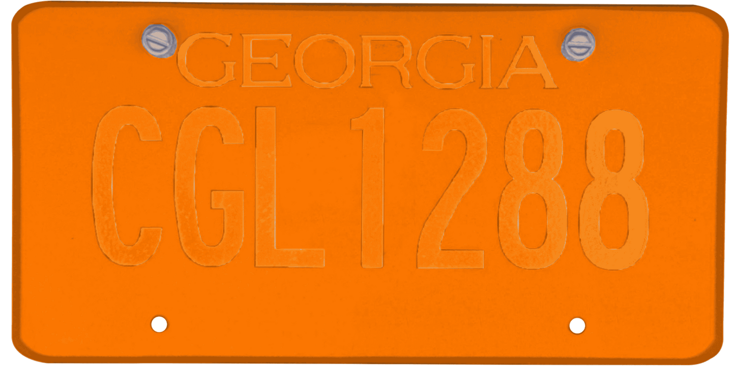 Georgia License Plate Wrap Kit