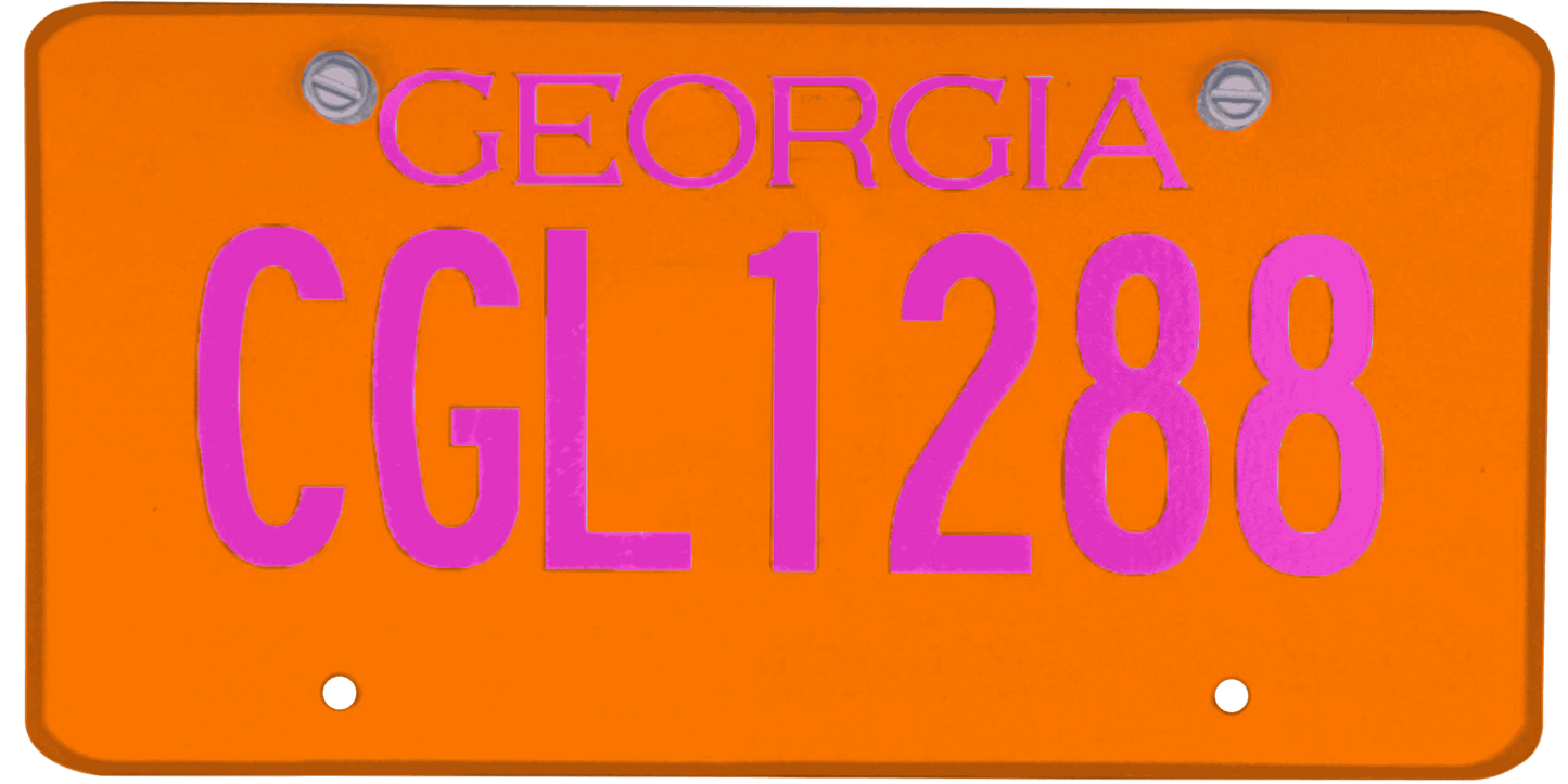 Georgia License Plate Wrap Kit