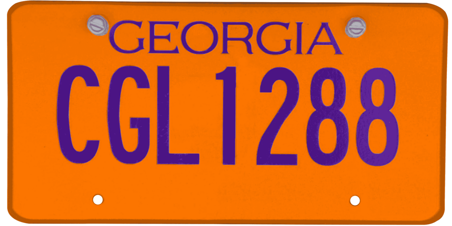 Georgia License Plate Wrap Kit