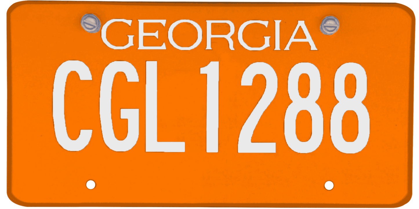 Georgia License Plate Wrap Kit