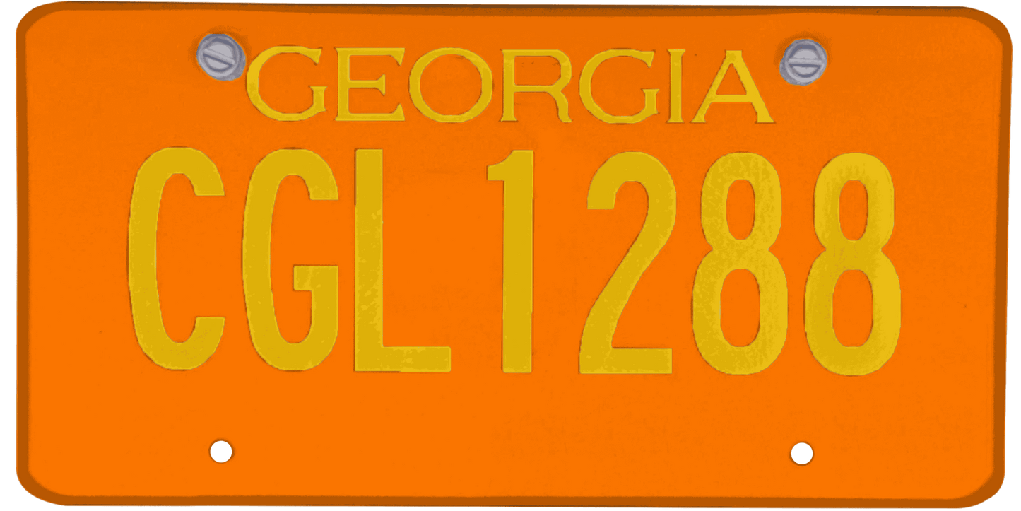 Georgia License Plate Wrap Kit