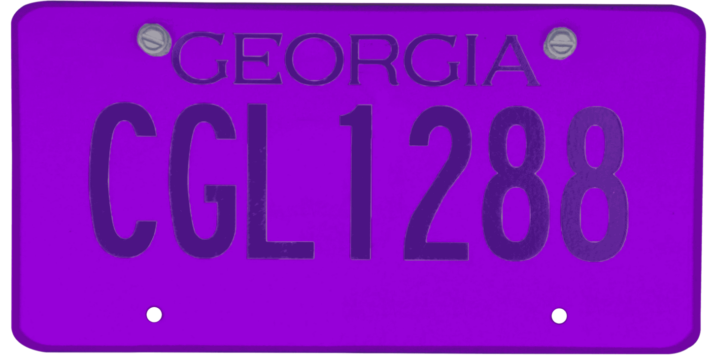 Georgia License Plate Wrap Kit