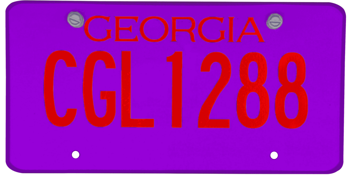 Georgia License Plate Wrap Kit