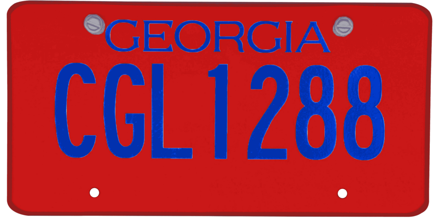 Georgia License Plate Wrap Kit