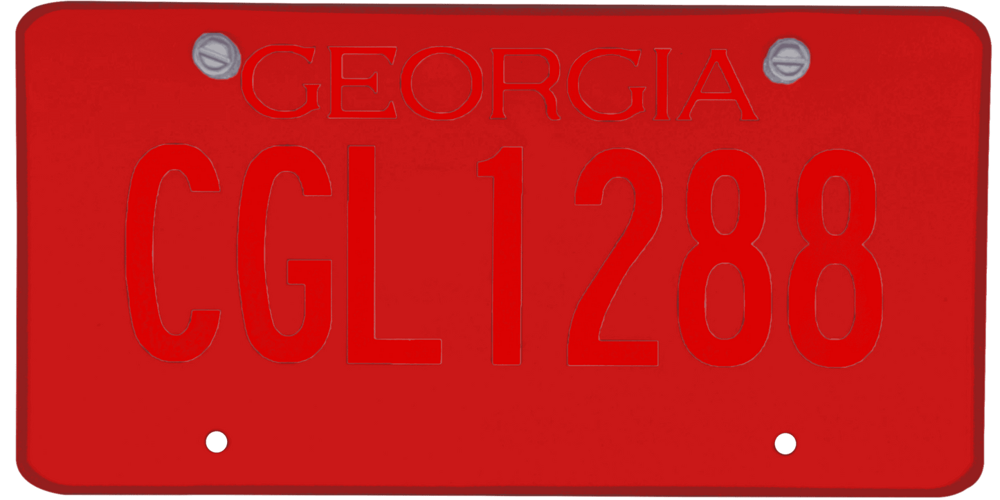 Georgia License Plate Wrap Kit