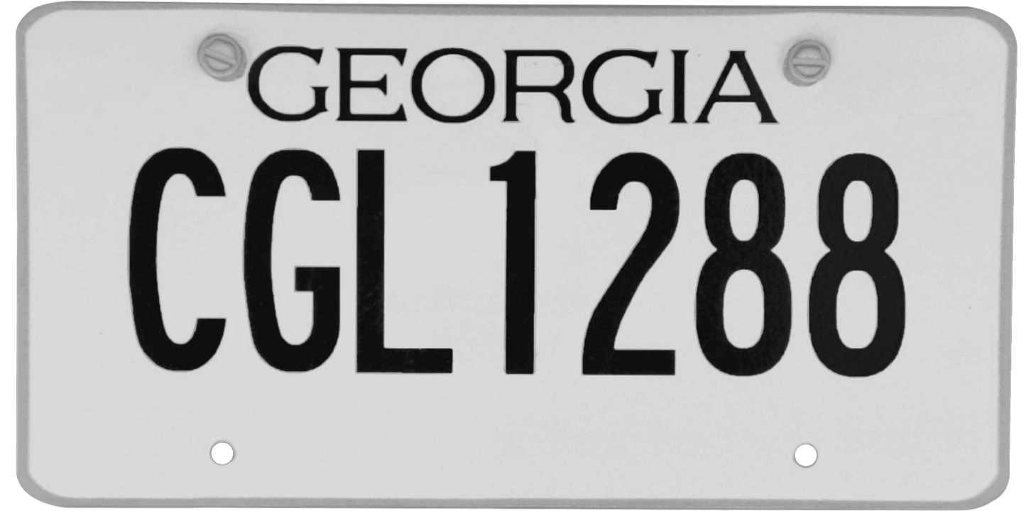 Georgia License Plate Wrap Kit