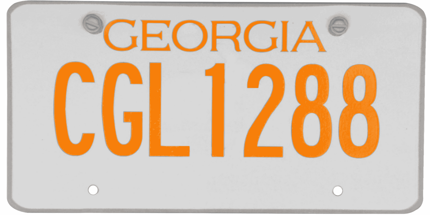 Georgia License Plate Wrap Kit