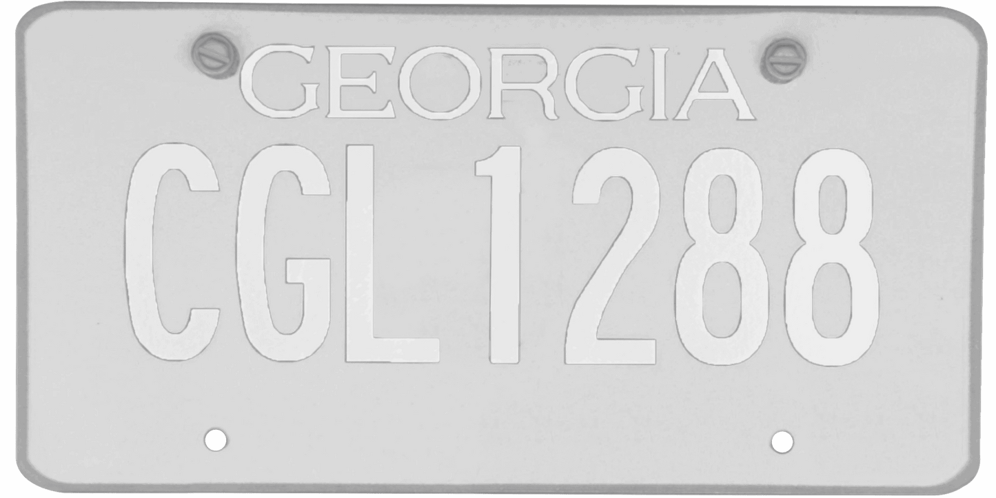 Georgia License Plate Wrap Kit