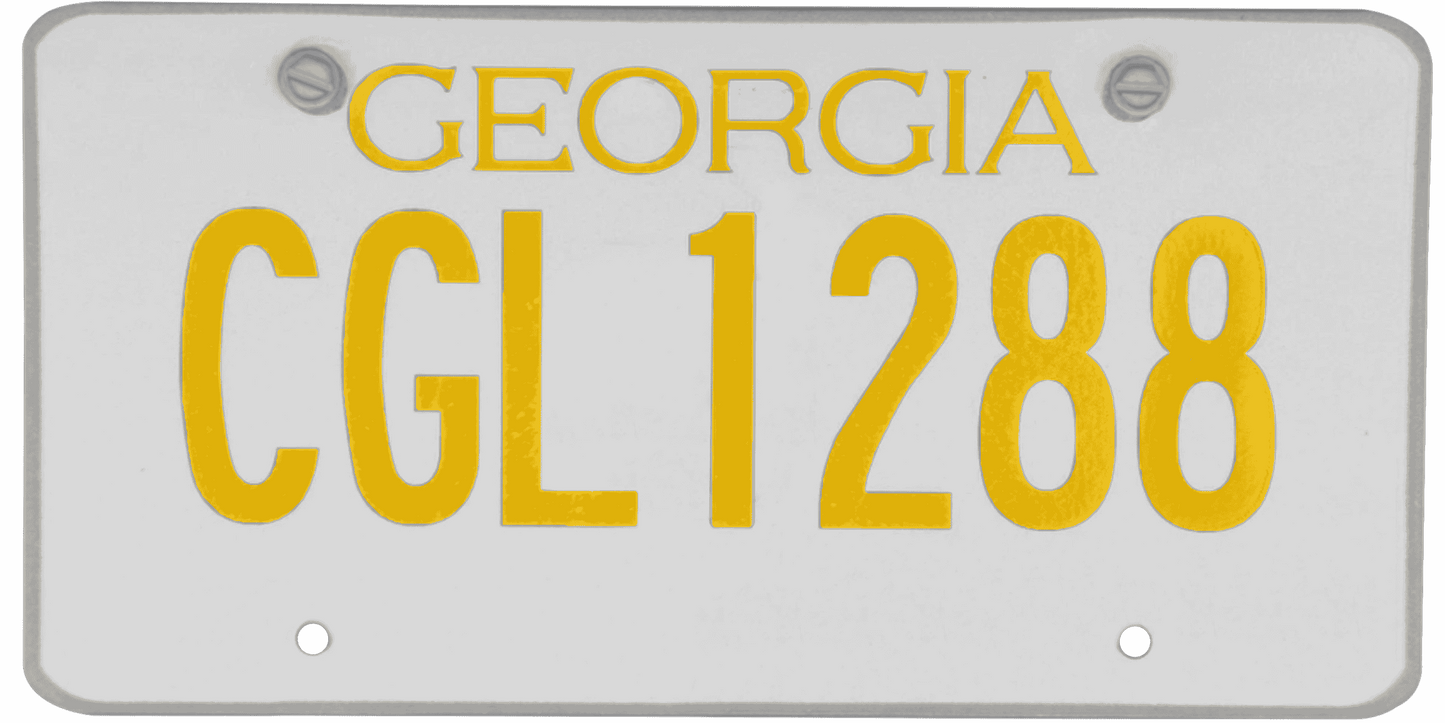 Georgia License Plate Wrap Kit