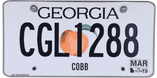 Georgia License Plate Wrap Kit