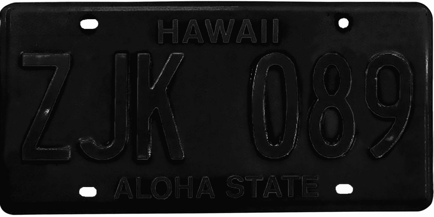 Hawaii License Plate Wrap Kit