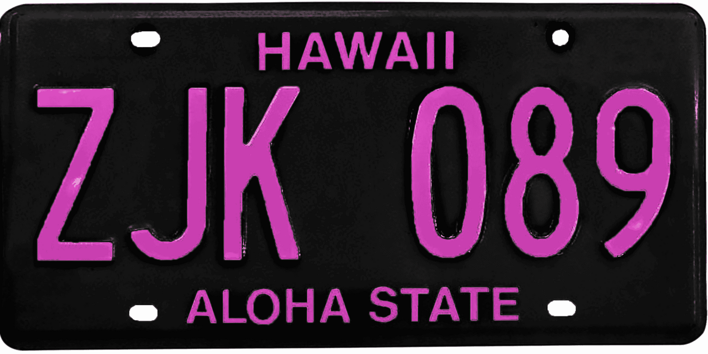 Hawaii License Plate Wrap Kit