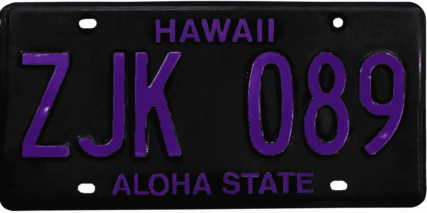 Hawaii License Plate Wrap Kit