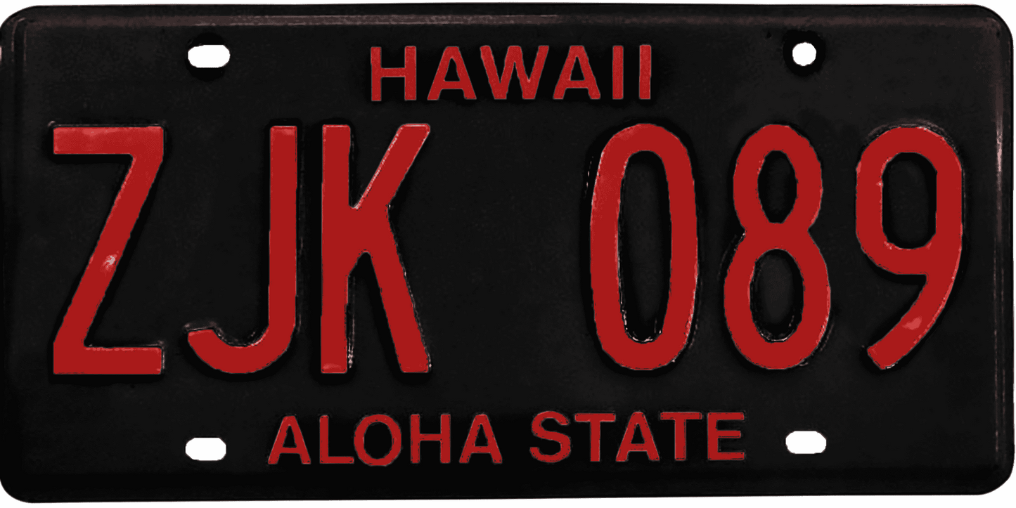 Hawaii License Plate Wrap Kit