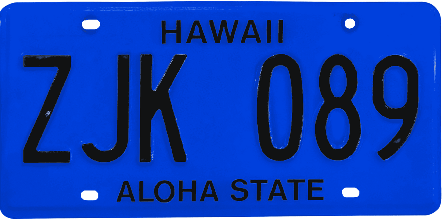 Hawaii License Plate Wrap Kit