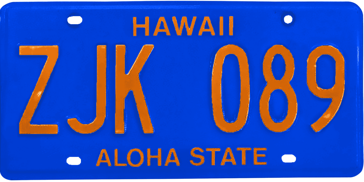 Hawaii License Plate Wrap Kit