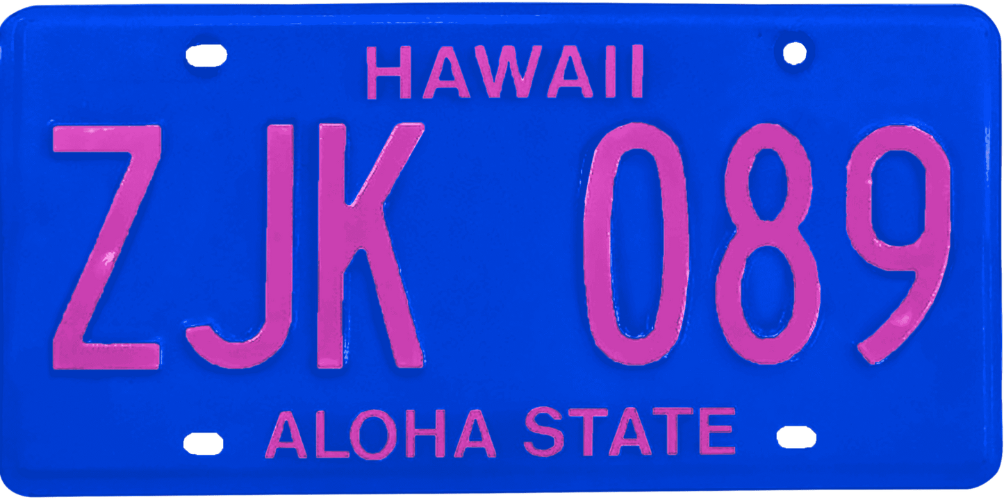 Hawaii License Plate Wrap Kit