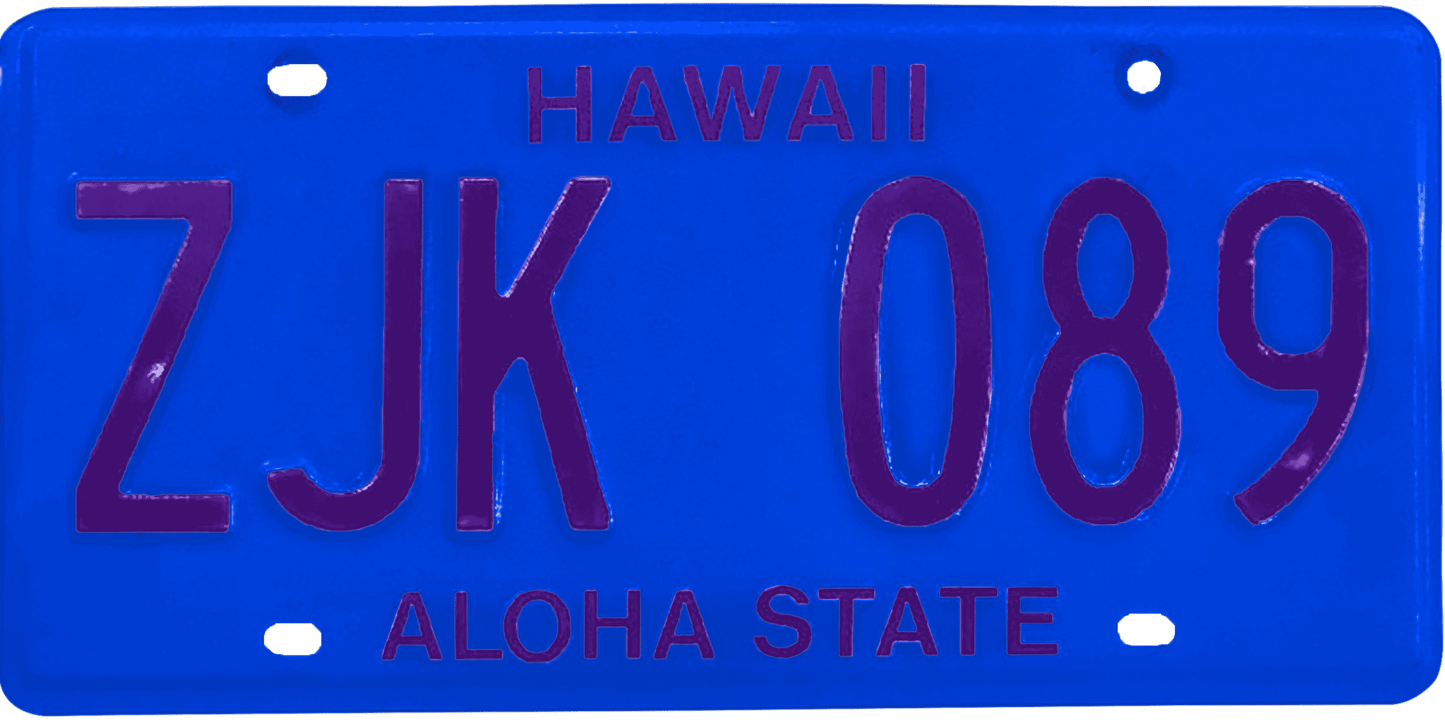 Hawaii License Plate Wrap Kit