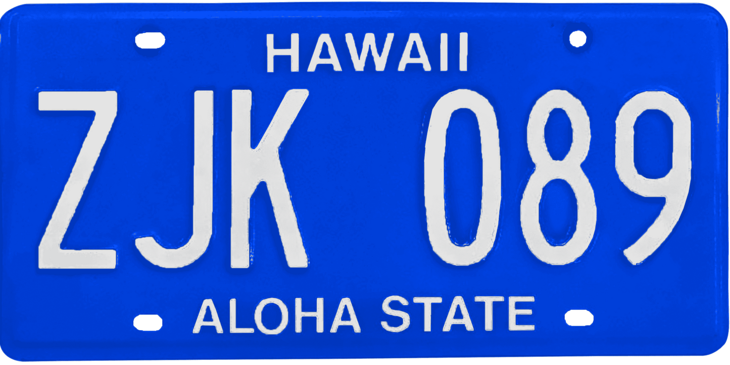 Hawaii License Plate Wrap Kit