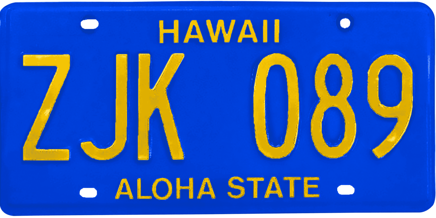 Hawaii License Plate Wrap Kit