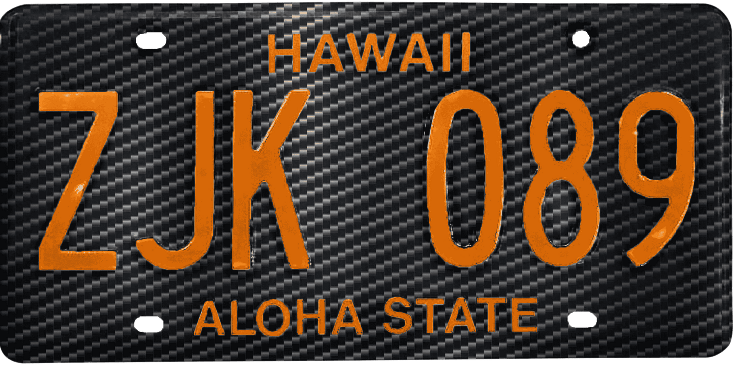 Hawaii License Plate Wrap Kit