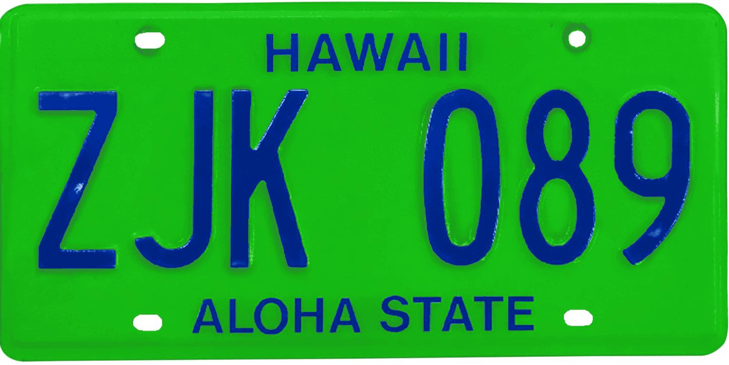 Hawaii License Plate Wrap Kit