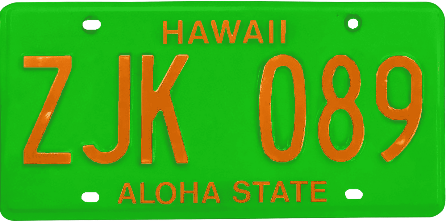 Hawaii License Plate Wrap Kit