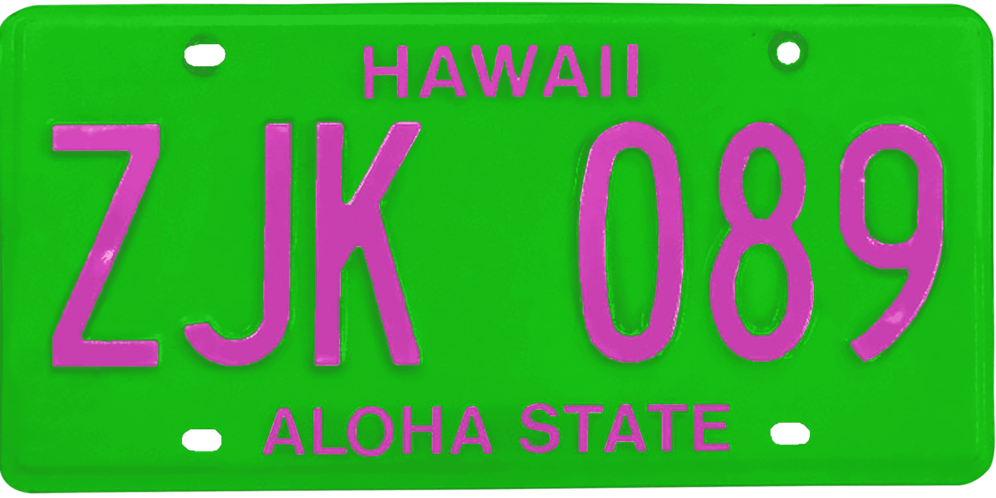 Hawaii License Plate Wrap Kit