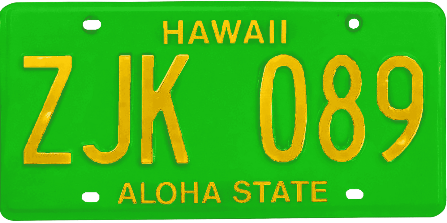 Hawaii License Plate Wrap Kit